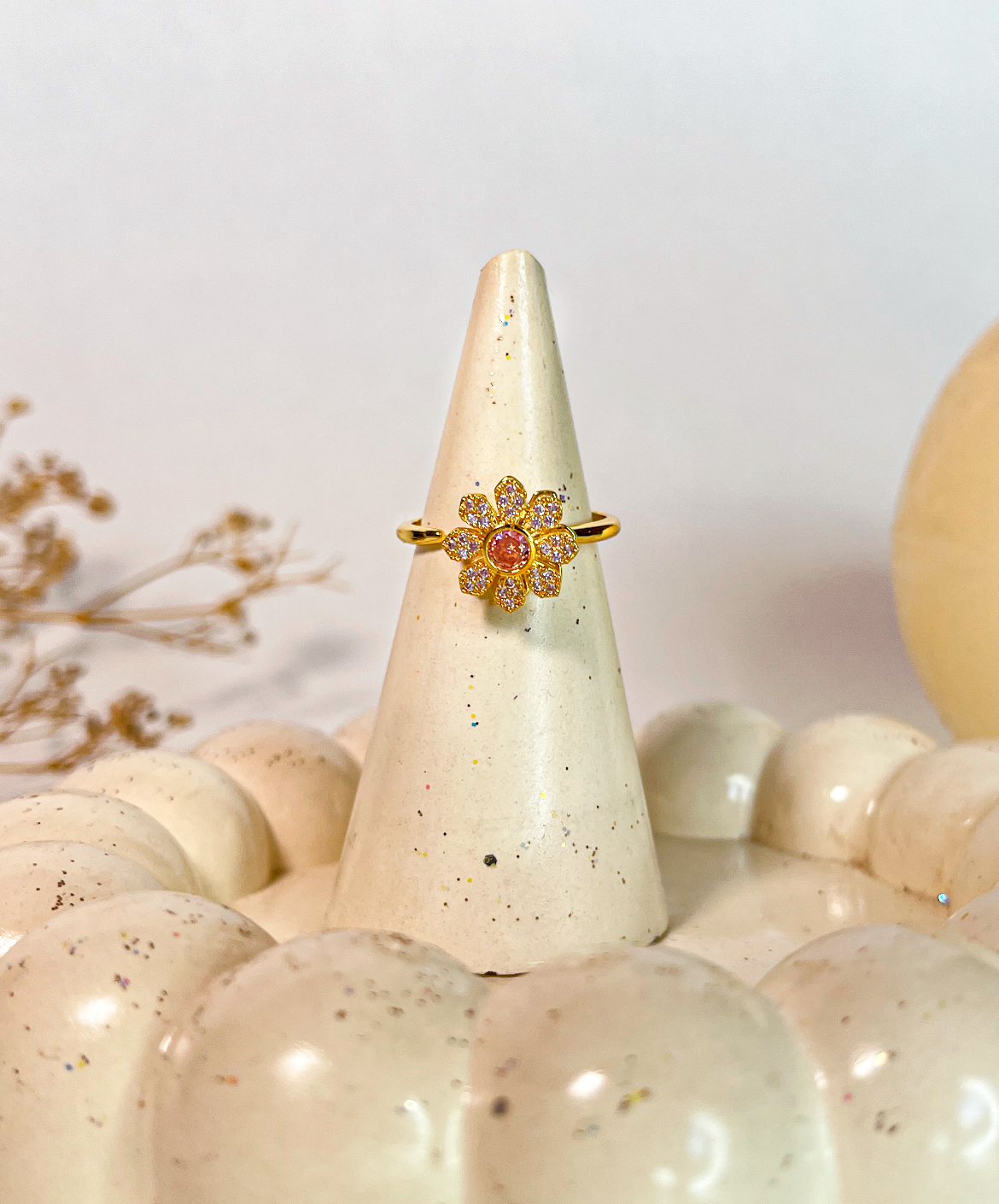 Anillo Antiestrés Flor