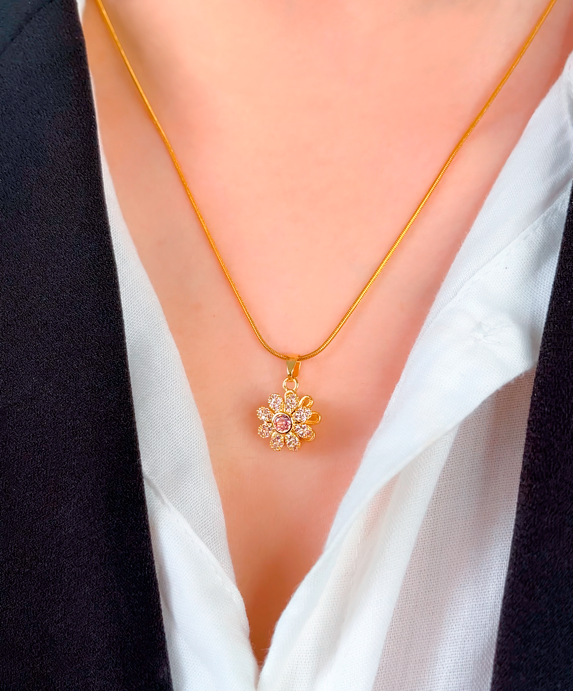 Collar Antiestrés Flor